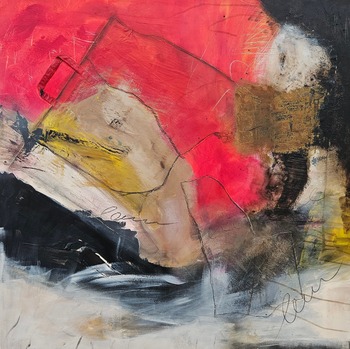 Zart und wild  100x100cm  1850.-